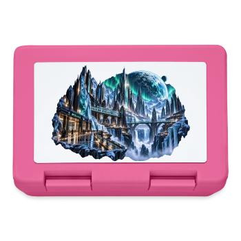MELVIG – Eisstadt unter Nordlichtern - Brotdose - Pink - Vorne