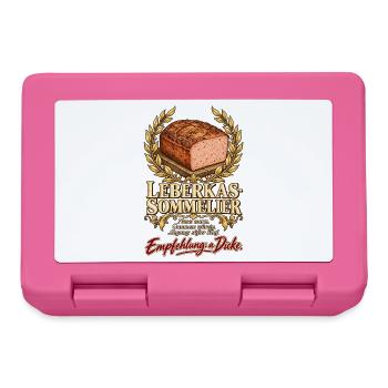Leberkas-Sommelier Empfehlung a Dicke - Brotdose - Pink - Vorne