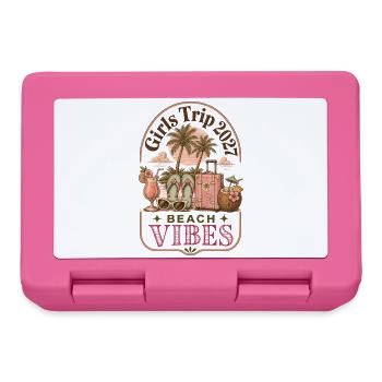 Girls Trip 2027 Beach Vibes Vacation - Brotdose - Pink - Vorne