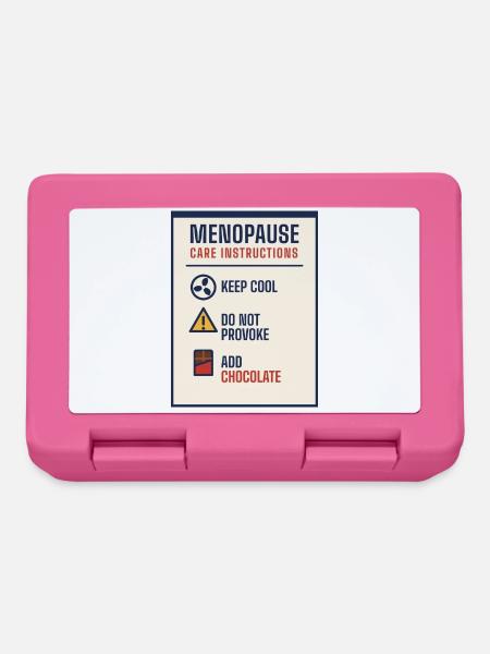 Wechseljahrespflegeanleitung – lustiges Geschenk - Brotdose - Pink