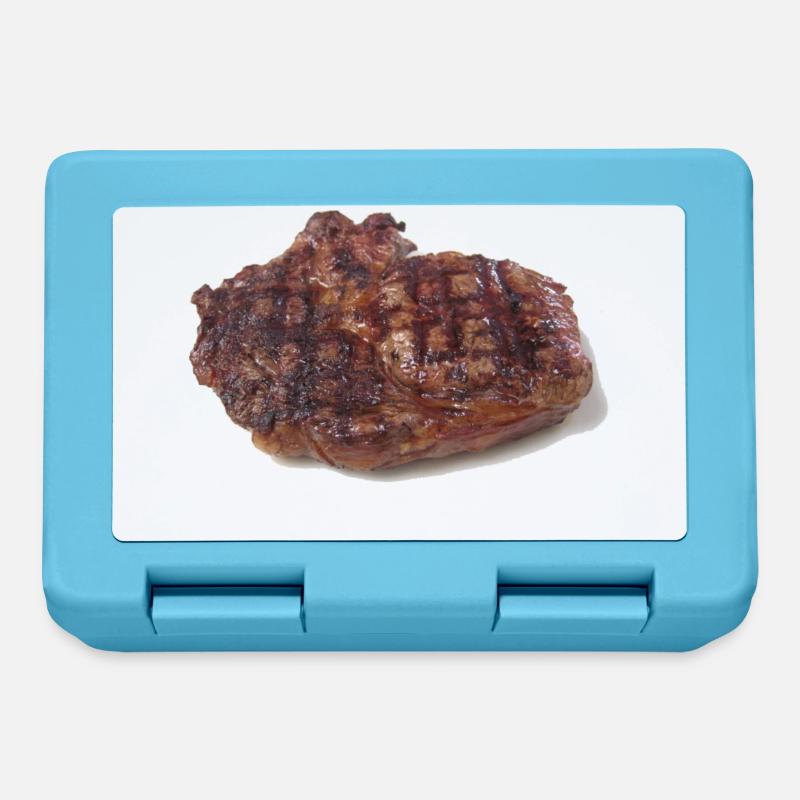 Steak - Boîte à goûter - bleu saphir