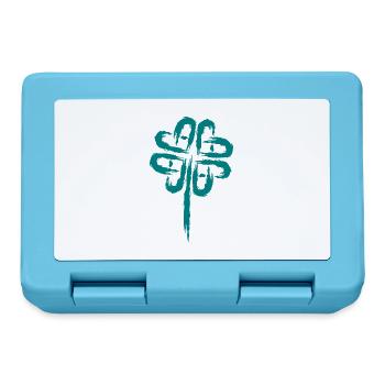 Kleeblatt Symbol Keltische Symbole - Brotdose - Saphirblau - Vorne