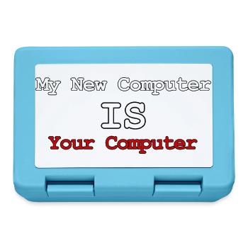 Mein neuer Computer ist Ihr Computer - Brotdose - Saphirblau - Vorne