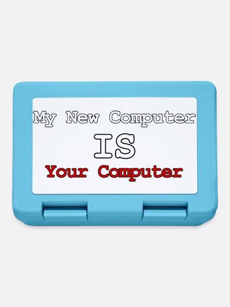 Mein neuer Computer ist Ihr Computer - Brotdose - Saphirblau