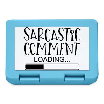 Sarcastic comment sayings funny funny - Lunchbox - sapphire blue - Front
