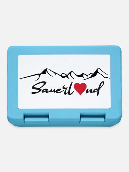 Sauerland Sticker - Brotdose - Saphirblau