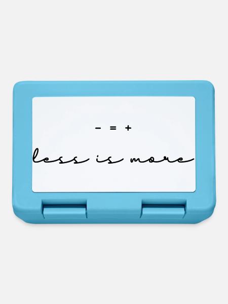 Less is more. - Brotdose - Saphirblau