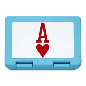 Poker Playing Card Heart As - Lunchbox - sapphire blue - Front