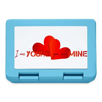 my valentine Happy valentine - Brotdose - Saphirblau - Vorne