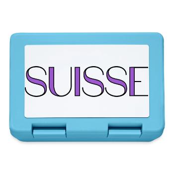 SUISSE. PAYS. GENEVE. HUMOUR. PAYS. DRAPEAU - Boîte à goûter - bleu saphir - Devant