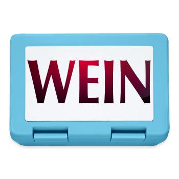 Wein - Brotdose - Saphirblau - Vorne