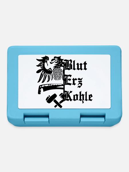 Blut Erz Kohle - Brotdose - Saphirblau