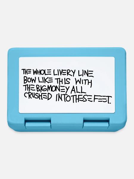 Basquiat - Brotdose - Saphirblau