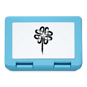 Kleeblatt Symbol Keltische Symbole - Brotdose - Saphirblau - Vorne