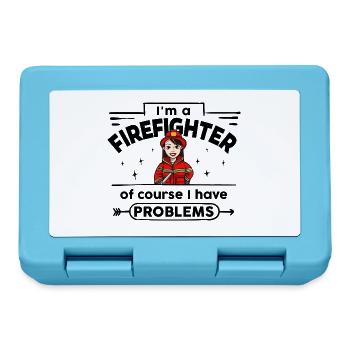 I'm a Firefighter - Of course I have Problems - Brotdose - Saphirblau - Vorne