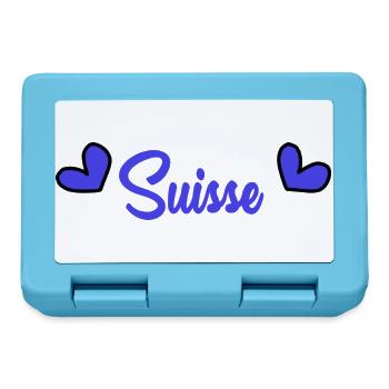 SUISSE. PAYS. GENEVE. HUMOUR. PAYS - Boîte à goûter - bleu saphir - Devant