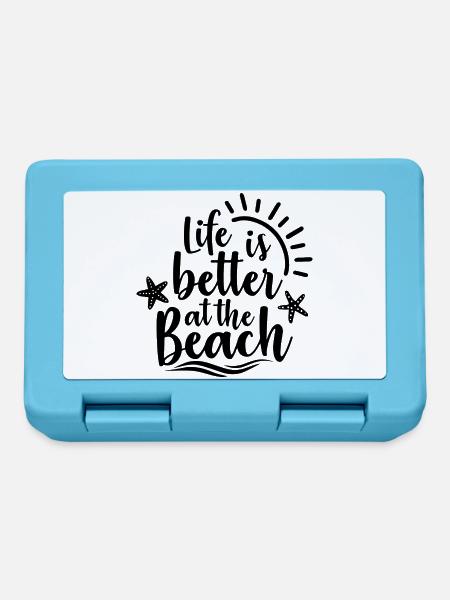 Life Is Better At The Beach - Brotdose - Saphirblau