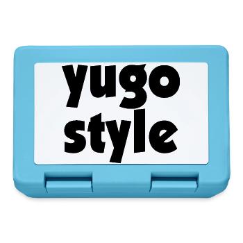 Yugo style - united style of Balkan - Lunchbox - sapphire blue - Front