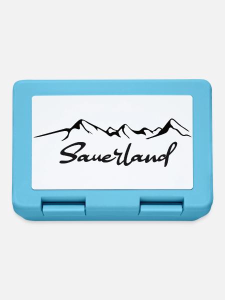 Sauerland Sticker - Brotdose - Saphirblau