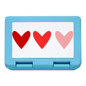 HEILIGER VALENTINSTAG. ICH LIEBE DICH. ICH LIEBE DICH. LIEBE. LIEBE - Brotdose - Saphirblau - Vorne