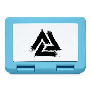Valknut Symbol Schwarz Symbol Keltisches Symbol - Brotdose - Saphirblau - Vorne