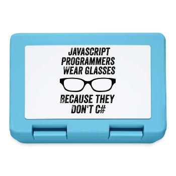 Lustige Javascript-Programmierer - Brotdose - Saphirblau - Vorne