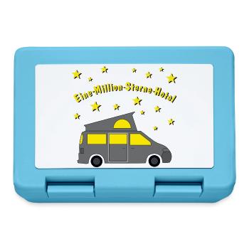 eine million sterne hotel campingbus - Brotdose - Saphirblau - Vorne