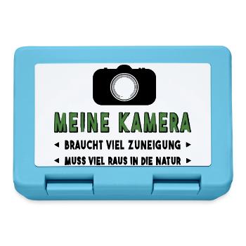 Kamera fotografieren - Brotdose - Saphirblau - Vorne