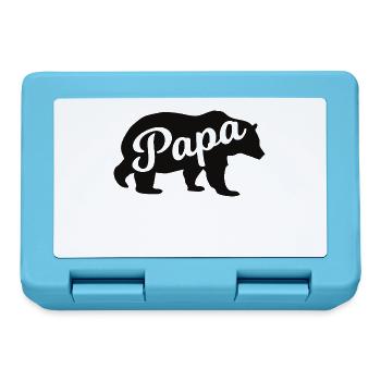 Father Bear – Gift for Fathers - Lunchbox - sapphire blue - Front