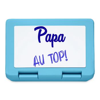 FROHER VATERTAG. PAPA. VATERTAG - Brotdose - Saphirblau - Vorne