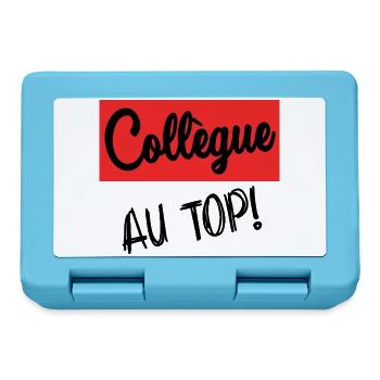 COLLEAGUE. START. RETIREMENT. EMPLOYMENT. HUMOR - Lunchbox - sapphire blue - Front