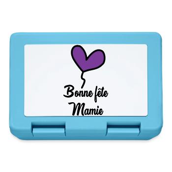 MAMIE. GRAND-MERE. FÊTE DES MÈRES - Boîte à goûter - bleu saphir - Devant