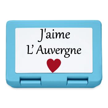 J'aime l'auvergne - Boîte à goûter - bleu saphir - Devant