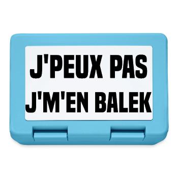 J'peux pas j'm'en balek - Boîte à goûter - bleu saphir - Devant