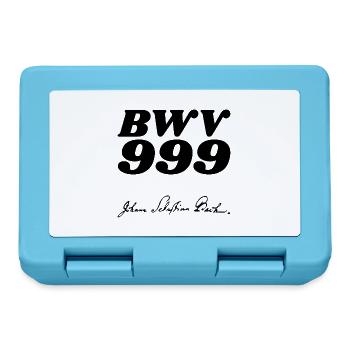 Johann Sebastian Bach BWV 999 - Lunchbox - sapphire blue - Front