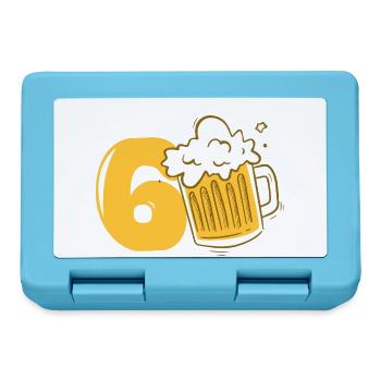 60 Years Old Beer Fan Birthday Gift Men - Lunchbox - sapphire blue - Front