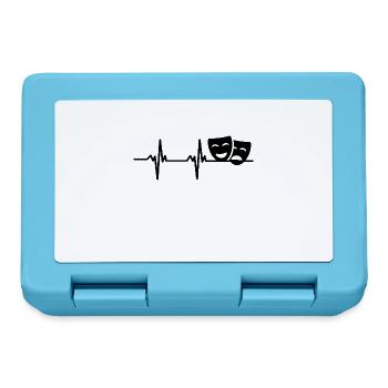 Drama Masks Theatre Heart palpitations - Lunchbox - sapphire blue - Front