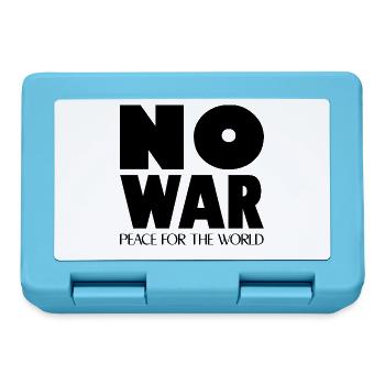 NO WAR Peace for the world - Lunchbox - sapphire blue - Front