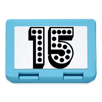 15. 15 YEARS. 15th BIRTHDAY. 15 YEARS BIRTHDAY. - Lunchbox - sapphire blue - Front
