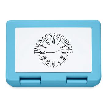 Time is non-refundable - Lunchbox - sapphire blue - Front
