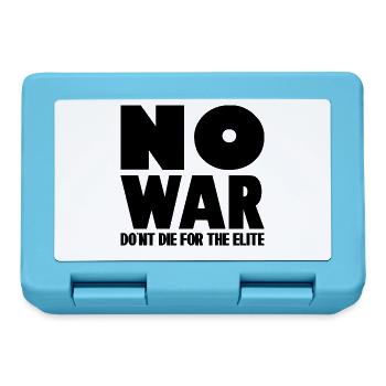 NO WAR Don ́t die for the elite - Lunchbox - sapphire blue - Front