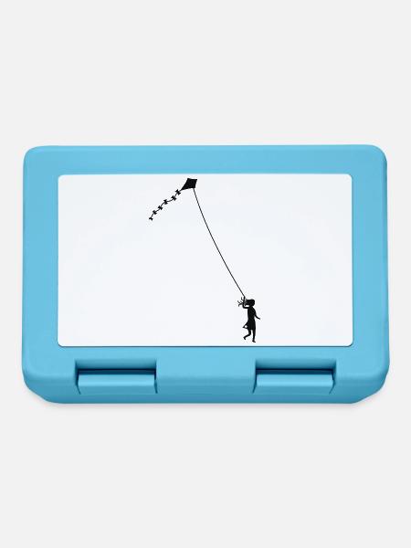 Let´s go fly a kite! - Brotdose - Saphirblau