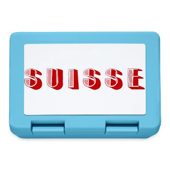 SUISSE. PAYS - Boîte à goûter - bleu saphir - Devant