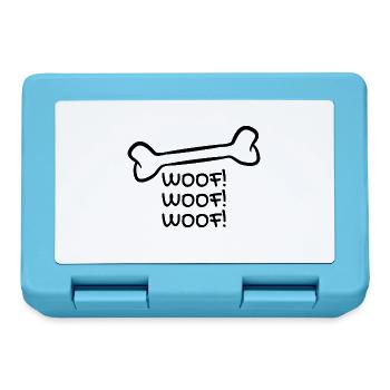 Hund Knochen - Brotdose - Saphirblau - Vorne