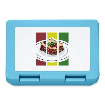 Ofenfrische Lasagne Käsekruste - Brotdose - Saphirblau - Vorne