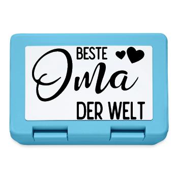 Beste Oma der Welt - Brotdose - Saphirblau - Vorne