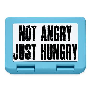 Not angry, just hungry - I'm not upset, just - Lunchbox - sapphire blue - Front