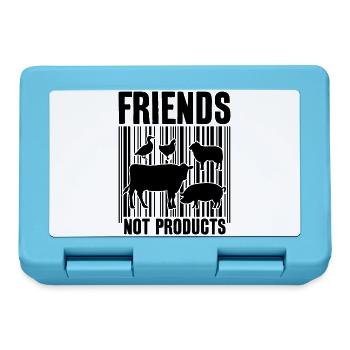 VEGAN FRIENDS NOT FOOD BARCODE - Lunchbox - sapphire blue - Front