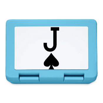 Carte à jouer au poker - Jack of Spades / Jokers - Boîte à goûter - bleu saphir - Devant
