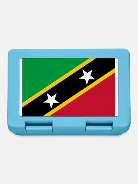 St. Kitts und Nevis - Brotdose - Saphirblau